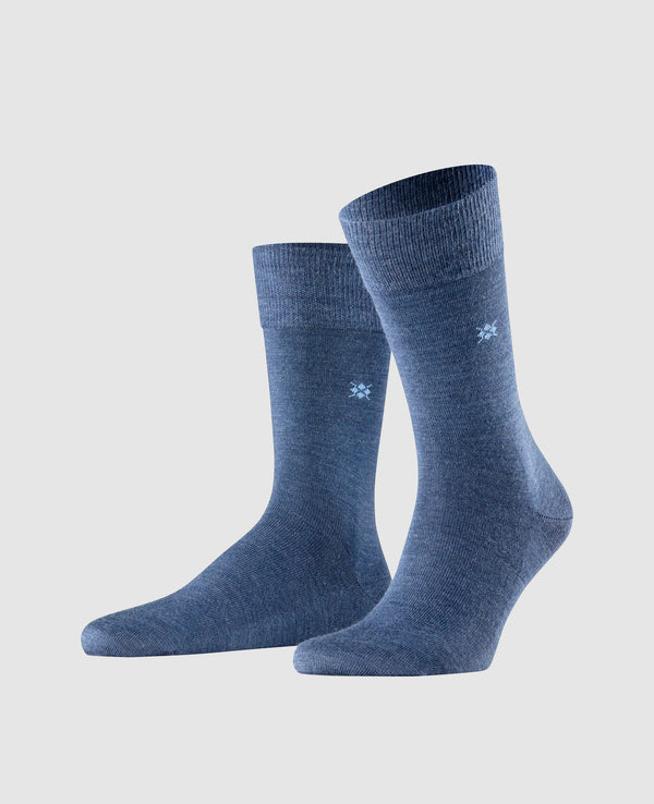 Burlington Leeds Herren Socken - dark blue mel.